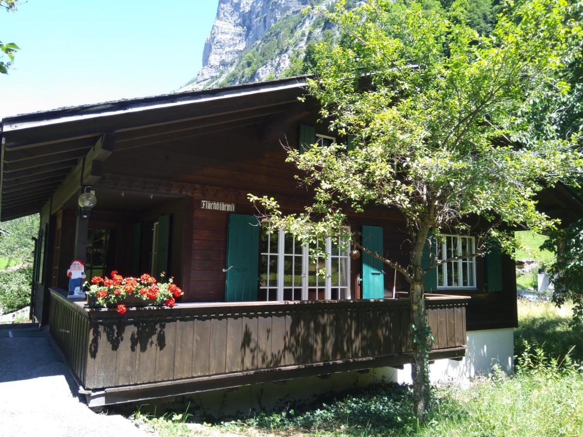 Ferien Cottage Flueehblueemli Stechelberg Exteriör bild